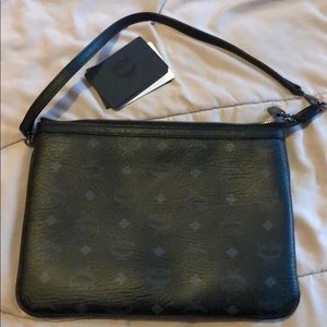 Mcm Black Pouch Clutch